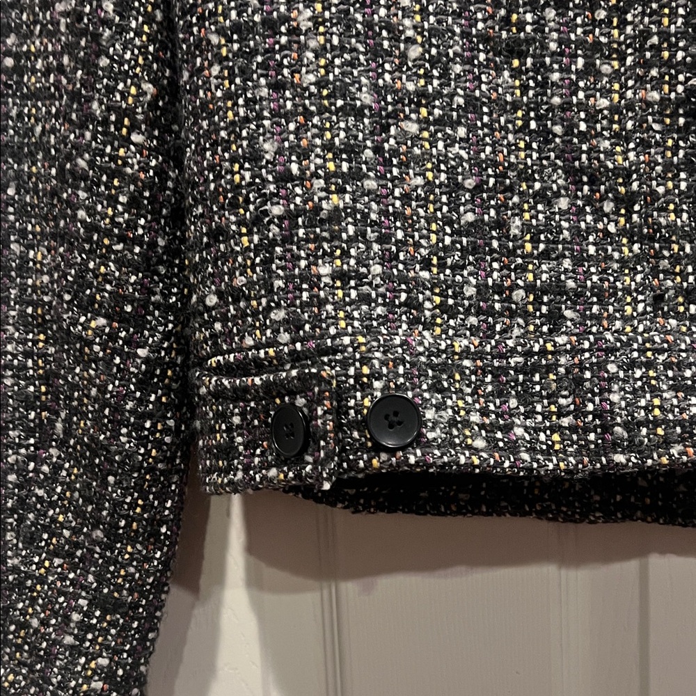 GAP Women's Charcoal Tweed Pea Coat - Picture 9 of 12